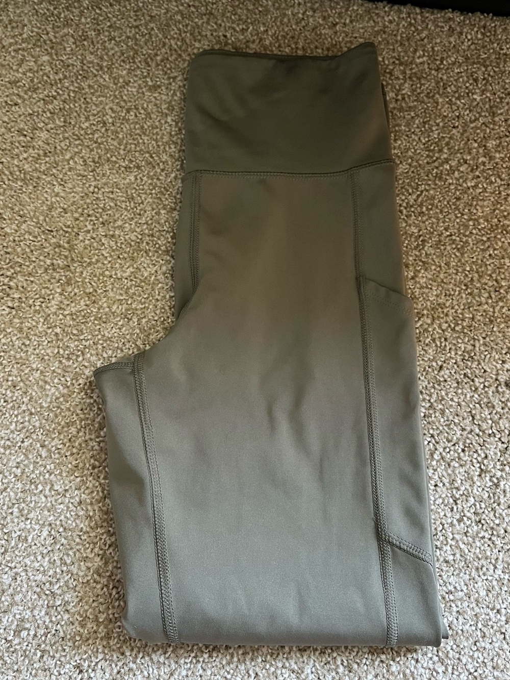 Women's Olive Green Active Leggings